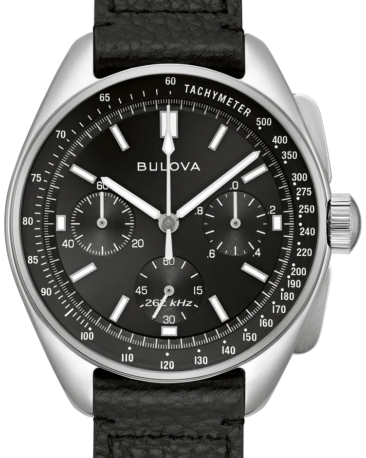 Black Dial Stainless Steel Bracelet Lunar Pilot 96K111 | Bulova Black Dial Stainless Steel Bracelet Lunar Pilot 96K111 | Bulova